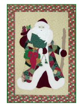 Crazy Quilt Father Christmas Printable Quilt Note Card