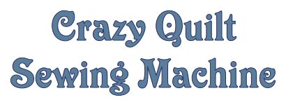 Crazy Quilt Sewing Machine Block Pattern 