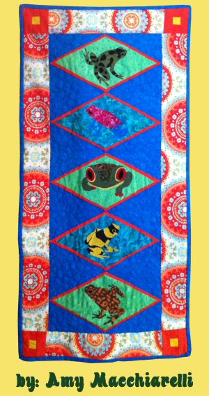Harlequin Frogs Quilt
