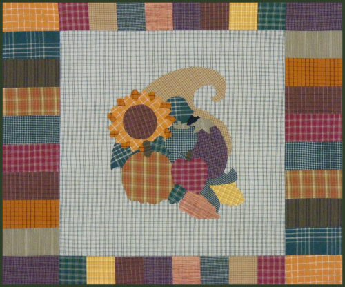 Homespun Harvest Cornucopia Quilt