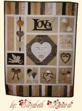 How Do I Love Thee Anniversary Quilt