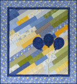 Diagonal Strips Baby Quilt Pattern