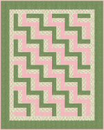 Easy Beginner's Baby Rail Fence Complimentary Quilt Pattern