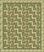 Easy Beginner's Rail Fence Complimentary Quilt Pattern