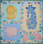 Stuffies ~ Quilt Layout with Timmy the Turtle Baby Quilt Pattern