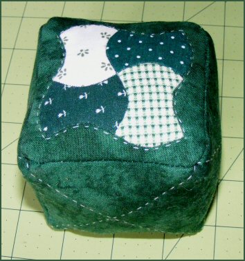 Apple Core Cube Pincushion