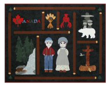 Canada Printable Quilt Note Card