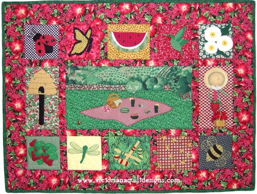 Strawberry Picnic Quilt Pattern