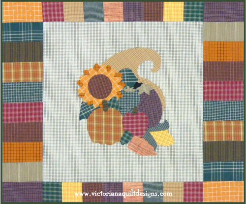 Homespun Harvest Cornucopia Quilt Pattern