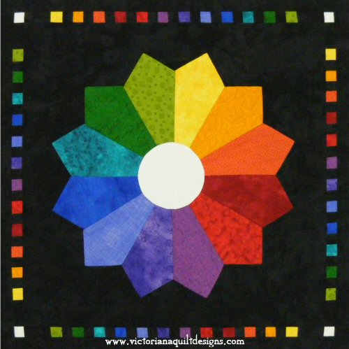 Victoriana Dresdens Colour Wheel Quilt Pattern
