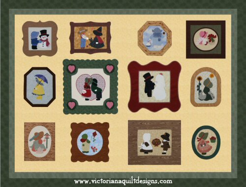 Sunbonnet Family Gallery Quilt Pattern