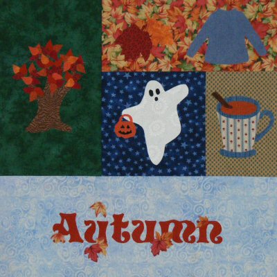 Seasonally Autumn Quilt Section