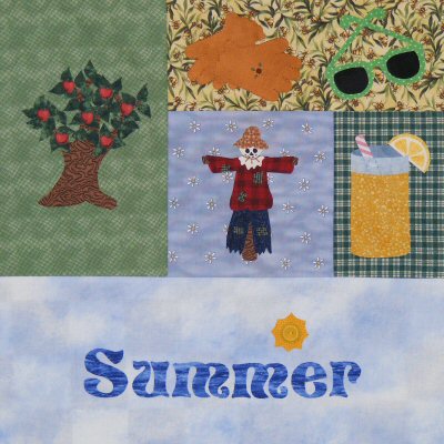 Seasonally Summer Quilt Section