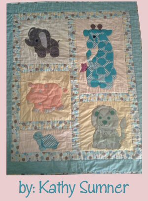 Stuffies Baby Quilt by Kathy Sumner