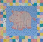 Hilda the Hippo Baby Quilt Pattern