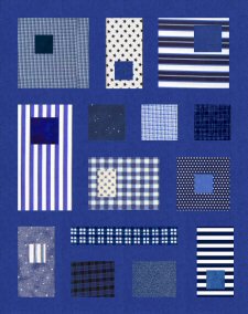Team Colours Quilt in Blue & White