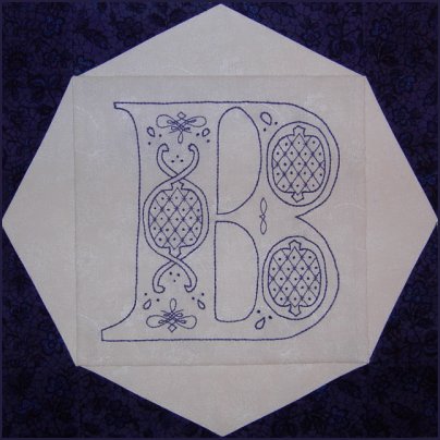 Victorian Bluework Initials