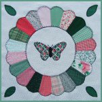Dresden Plate with Butterfly Free Quilt Pattern
