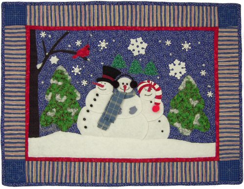 Winter Wonderland Quilt Pattern with Snowmen