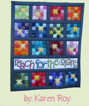 Reach for the Stars using Applique Alphabet Templates