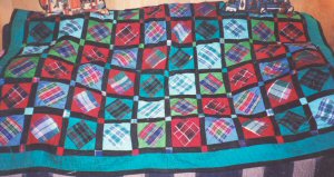 Square in a Square Plaid Quilt