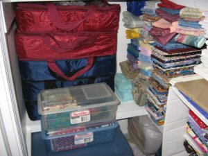 Organized Fabric Stash