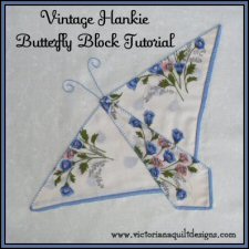 Vintage Hankie Butterfly Block Tutorial