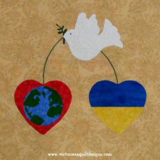 Free Hope Quilt Block for Ukraine