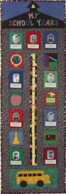 My School Years Keepsake Growth Chart Quilt Pattern