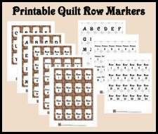 Printable Row Markers