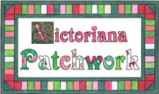 Victoriana Patchwork Fabric through Spoonflower